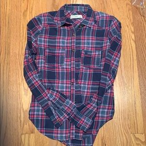 Abercrombie Kids Girl Size Small Flannel Shirt
